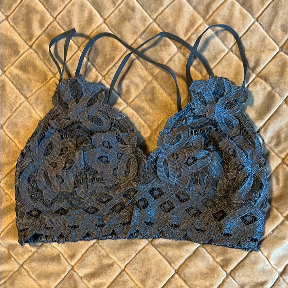 Lace Bralette Navy